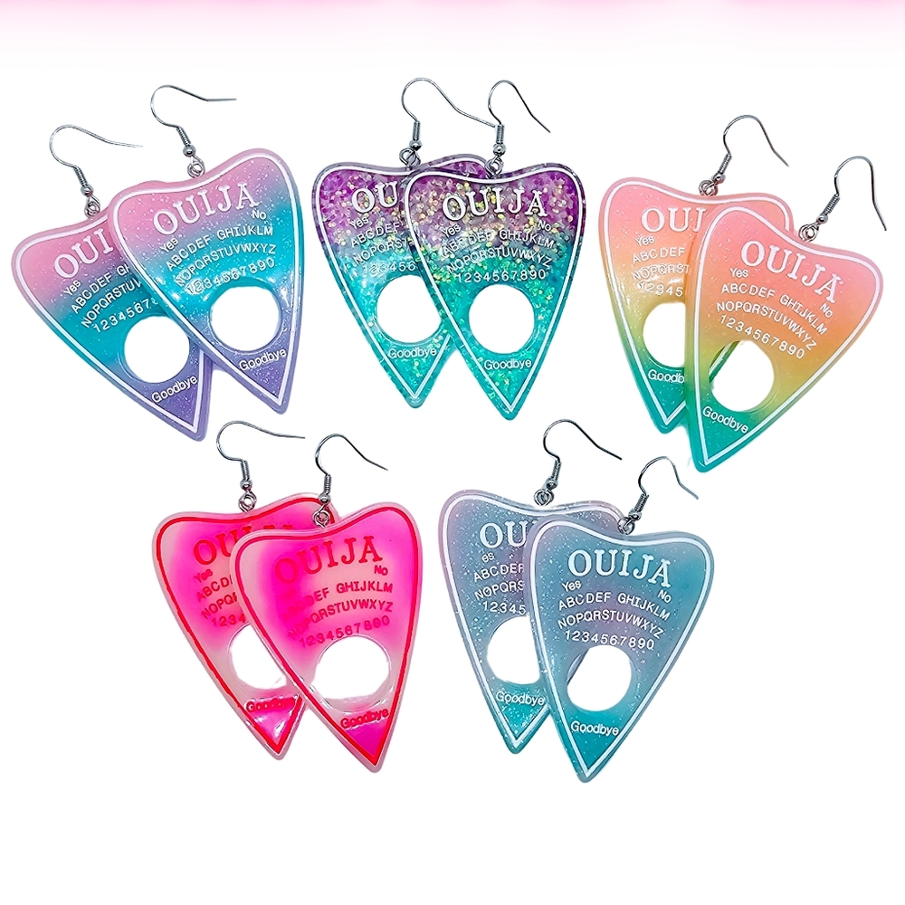 Planchette /‎ Ouija Earrings! Hypo-Allergenic Hook Earrings